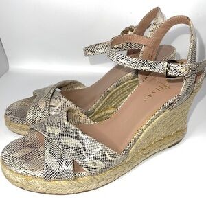COLE Haan Nike Air Camila Sandal 90 Snakeskin Print Leather Upper 7B